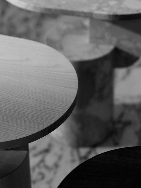 Timeless Minimalist Oval Wood Center Table Minimalist Accent Table