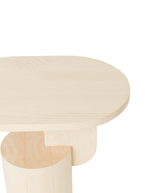 Timeless Minimalist Oval Wood Center Table Minimalist Accent Table