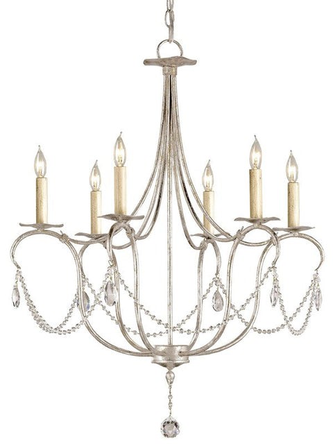 Accent Elegant Candelabra Chandelier with Crystals Ceiling Light