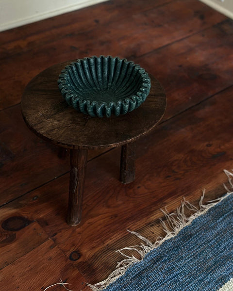 Ruffle Bowl in Emerald