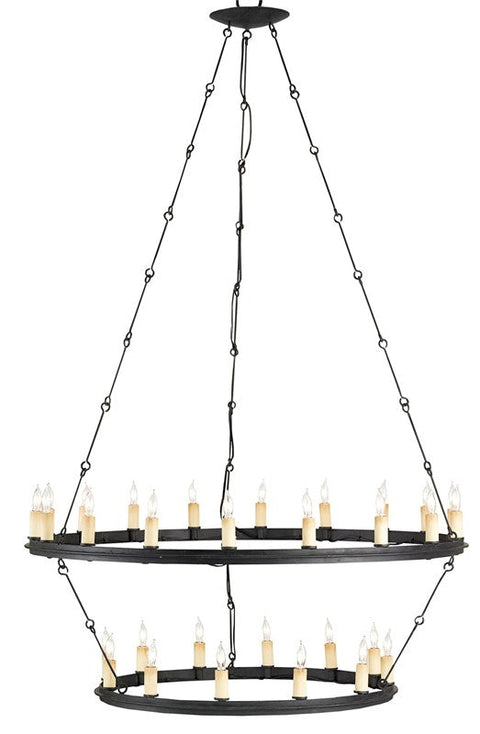 Toulouse Elegant Tiered Candelabra Chandelier Ceiling Light