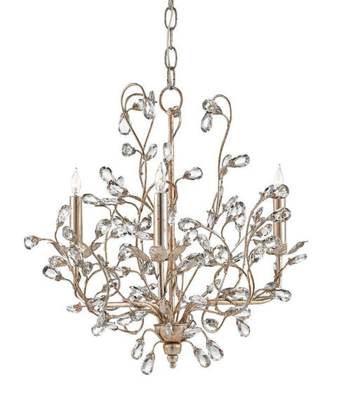 Accent Candelabra Chandelier with Crystals Elegant Ceiling Light