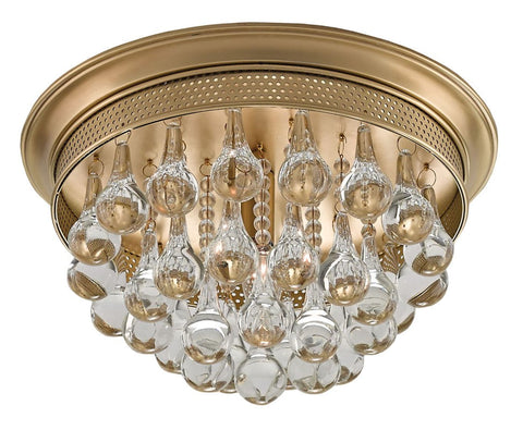 Worthing Accent Elegant Flush Mount Ceiling Light with Crystals