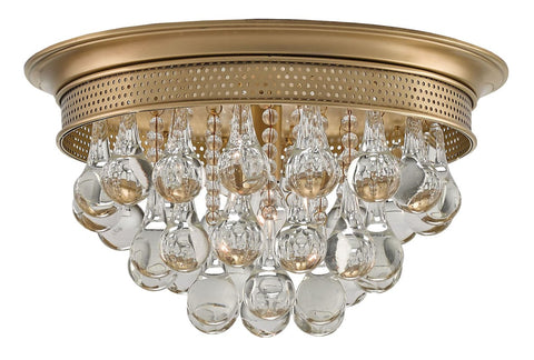 Worthing Accent Elegant Flush Mount Ceiling Light with Crystals