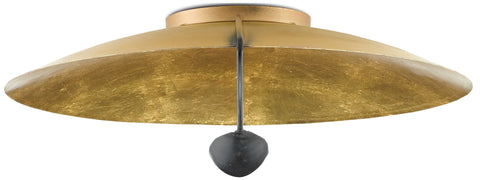 Pinders Ambient Contemporary Sleek Oval Flush Mount Ceiling Light