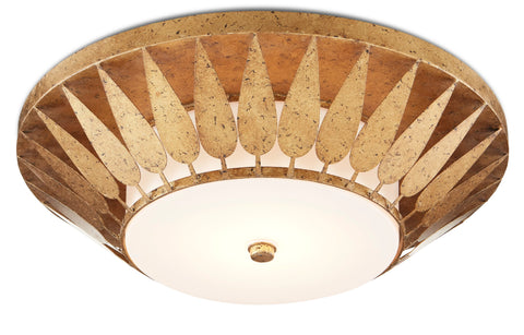 Floris Ambient Fluted Bowl Flush Mount Ceiling Light
