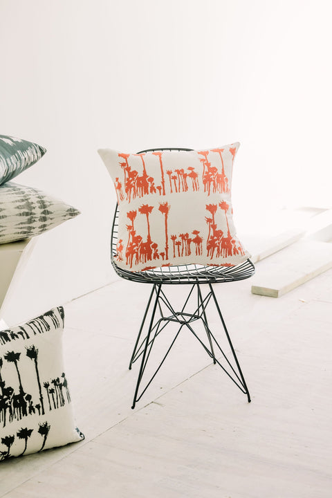 Powered by People Artful Traditionalist Organic Nature Graphic Linen Accent Pillow - 20 x 20