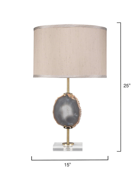 Agate Modern Accent Table Lamp with Drum Shape
