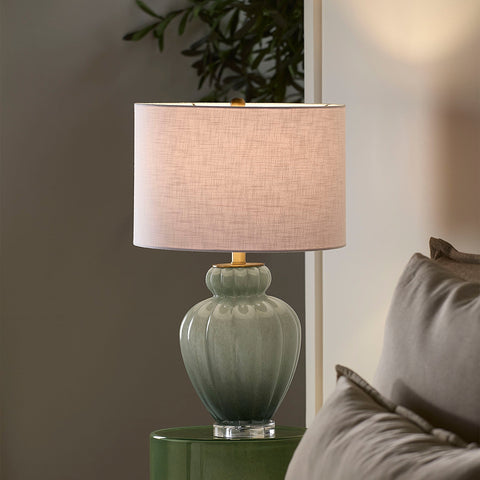 Agnes Elegant Fluted Column Table Lamp
