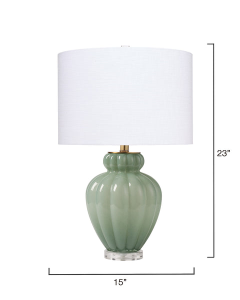Agnes Elegant Fluted Column Table Lamp