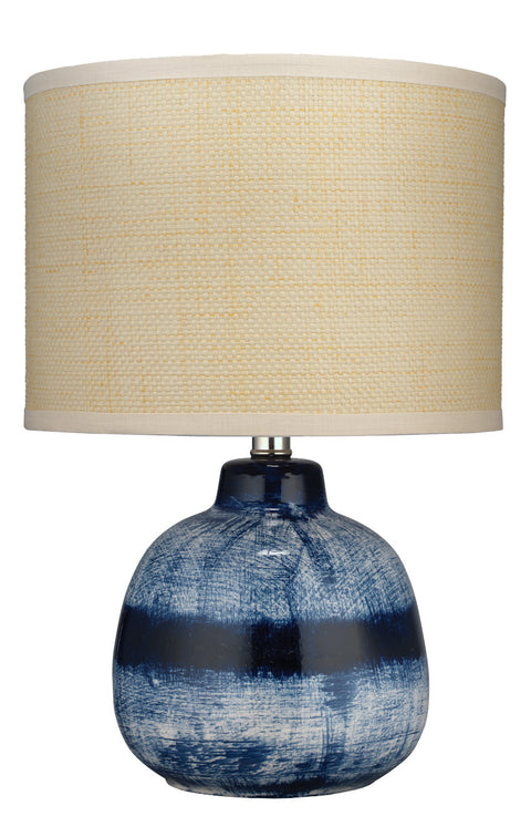Batik Coastal Handcrafted Drum Accent Table Lamp