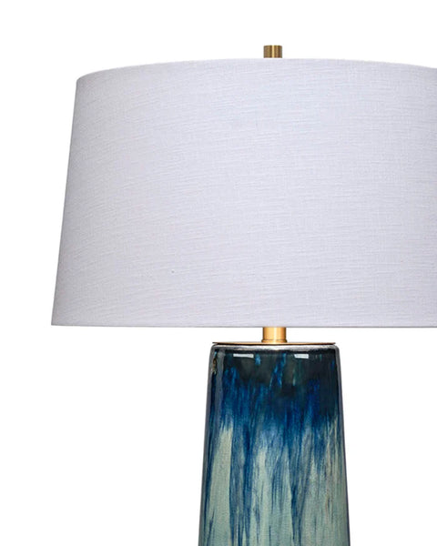 Accent Column Table Lamp in Blue for Contemporary Spaces