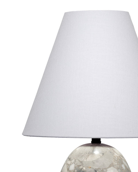 Accent Capsule Modern Conical Table Lamp with Carving