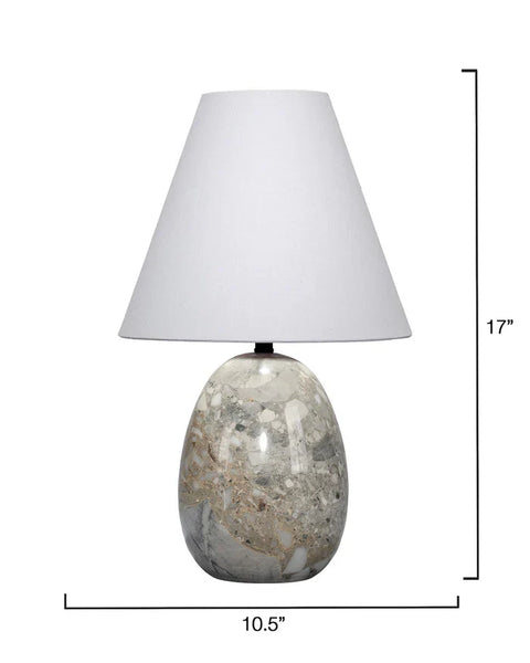 Accent Capsule Modern Conical Table Lamp with Carving