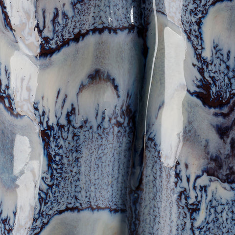 Flurry Column Cylinder Table Lamp with Scallop Trim