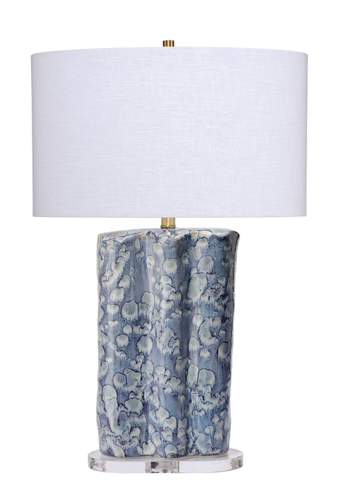 Flurry Accent Column Table Lamp with Scallop Trim