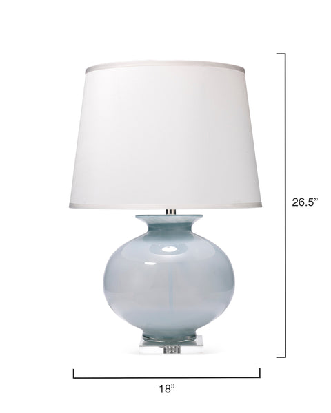 Accent Bowl Table Lamp in Elegant Blue