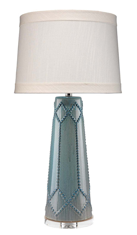 Hobnail Handcrafted Column Accent Table Lamp Modern