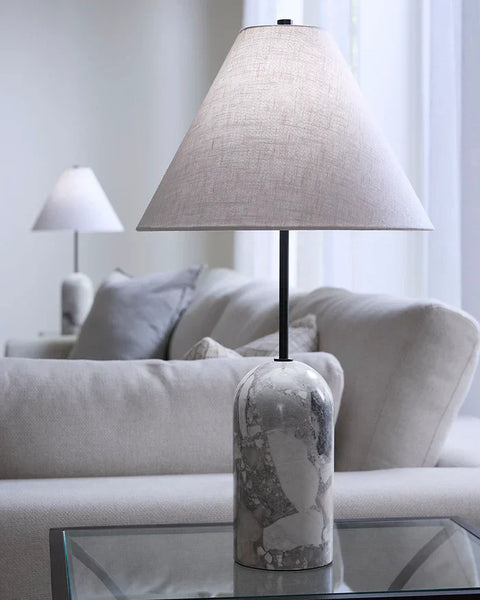 Holt Elegant Modern Column Table Lamp with Finial