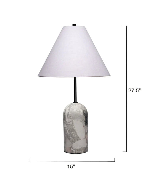 Holt Elegant Modern Column Table Lamp with Finial