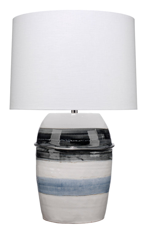 Ambient Coastal Handcrafted Drum Table Lamp