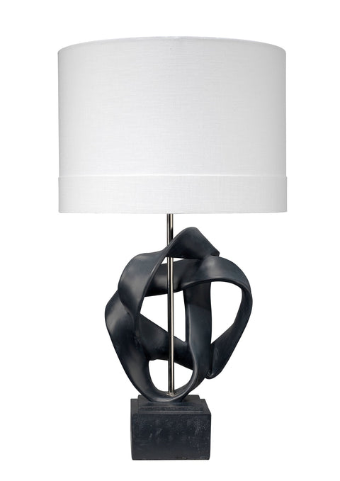 Intertwined Accent Modern Organic Drum Table Lamp