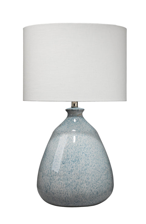 Levi Ambient Minimalist Drum Table Lamp with Finial