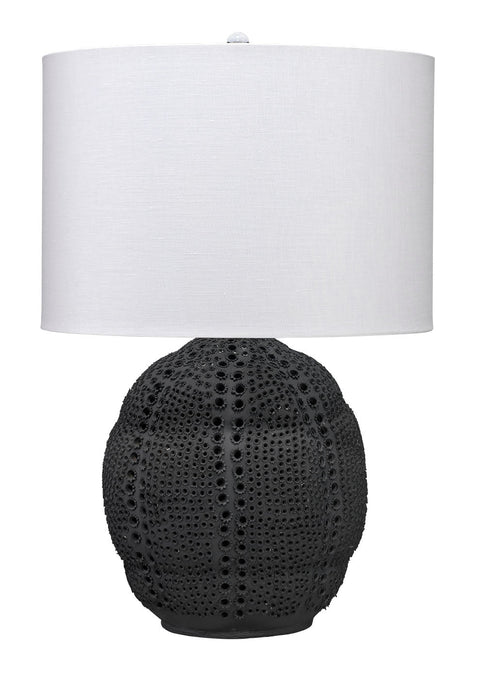 Lunar Handcrafted Drum Table Lamp in Contemporary Style