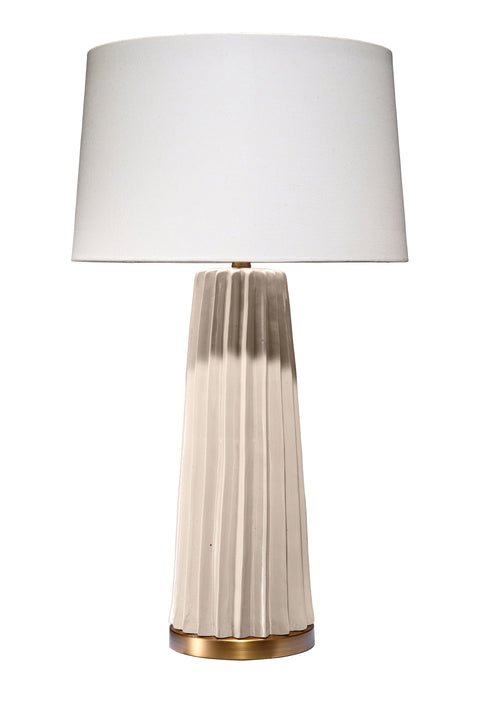 Accent Drum Table Lamp with Pleated Shade Contemporary Style