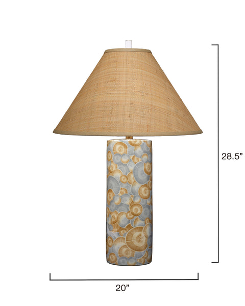 Serene Accent Eclectic Column Table Lamp
