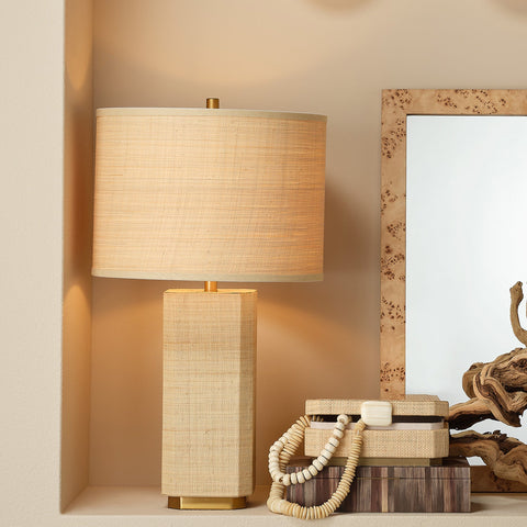 Utopia Coastal Column Table Lamp