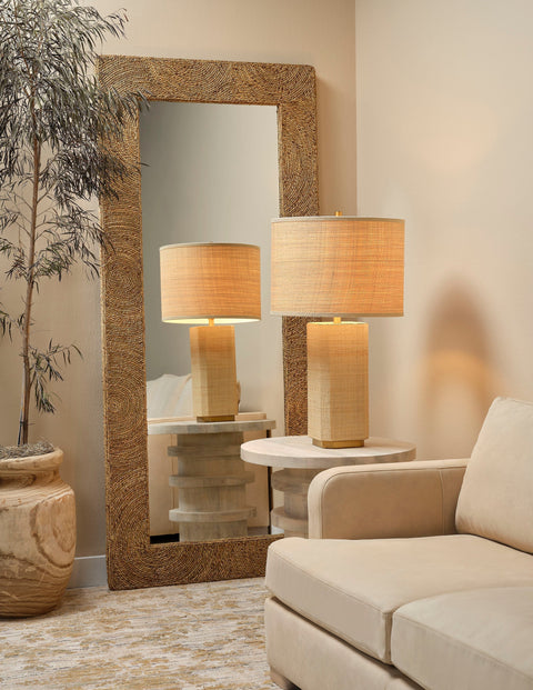 Utopia Coastal Column Table Lamp