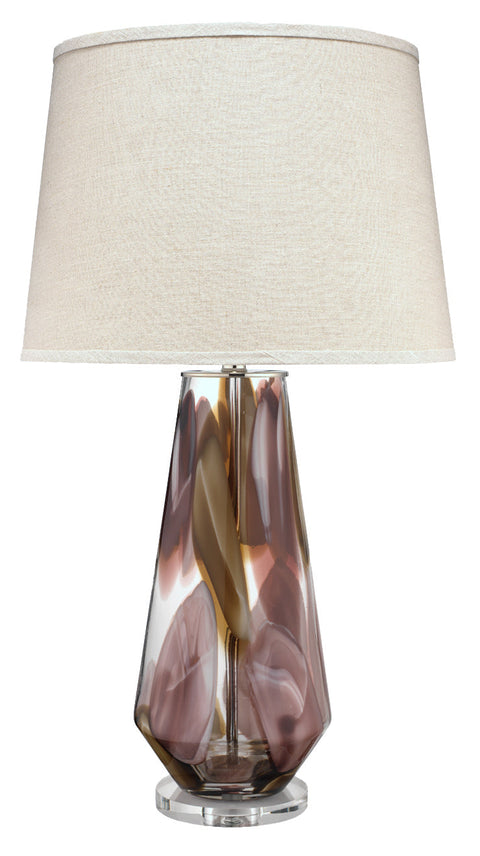 Accent Watercolor Column Table Lamp for Contemporary Spaces
