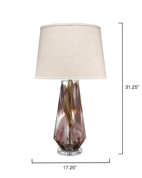 Accent Watercolor Column Table Lamp for Contemporary Spaces