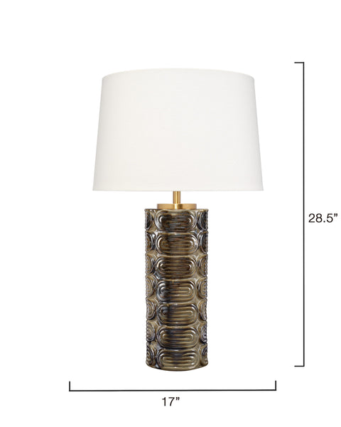 Wright Column Embossed Table Lamp for Modern Spaces