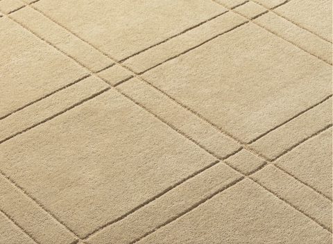 Timeless Minimalist Hand-Tufted Grid Area Rug - 8' x 10'