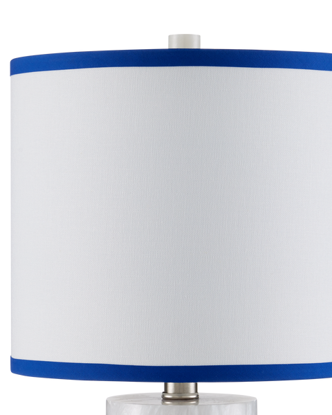 Beryl Accent Modern Column Table Lamp with Contrast Trim