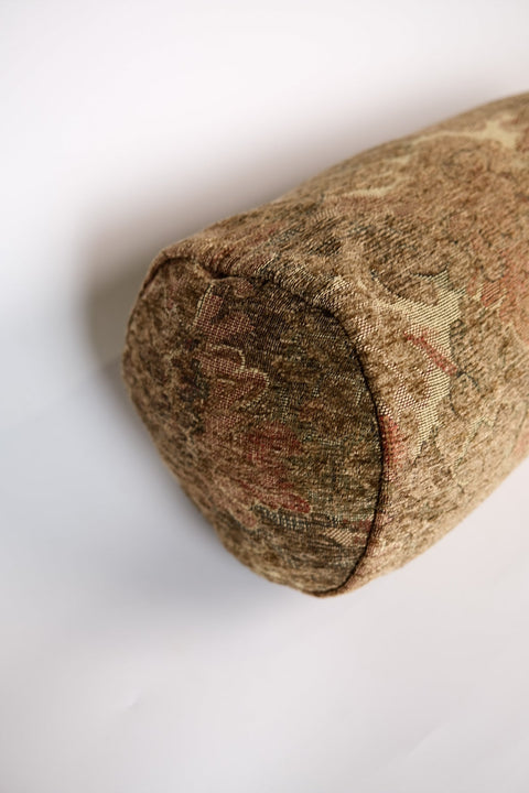 Artful Traditionalist Reversible Bolster with Contrast Trim Pillow