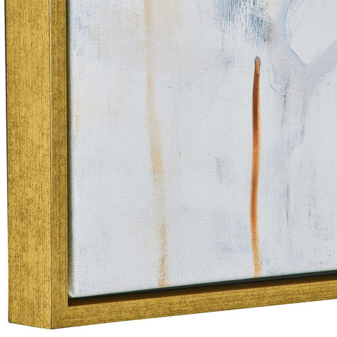 Rolling Onward Framed Canvas Contemporary Abstract Square Wall Art