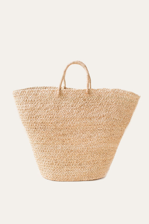 Beach Handmade Braided Basket Weave Open Top Basket Bag