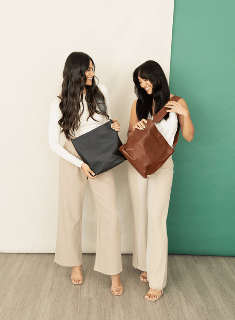 Casual Braided Leather Shoulder Bag with Open Top