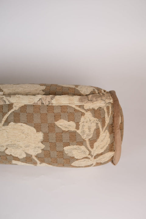 Artful Traditionalist Velvet Bolster Pillow Traditional