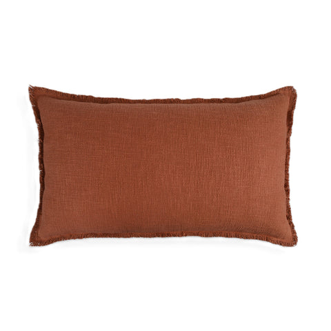 Monochromatic Bohemian Textured Pillow Cover with Fringe