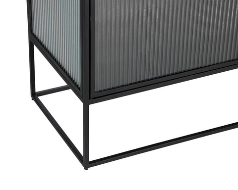 Parsons Mid Century Matte Black Sideboard Cabinet