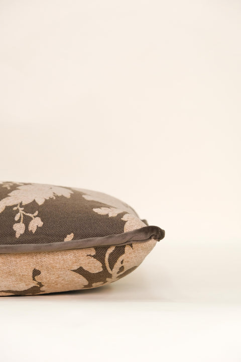 Powered by People Artful Traditionalist Vintage Floral Embroidery Lumbar Pillow - 12 x 20