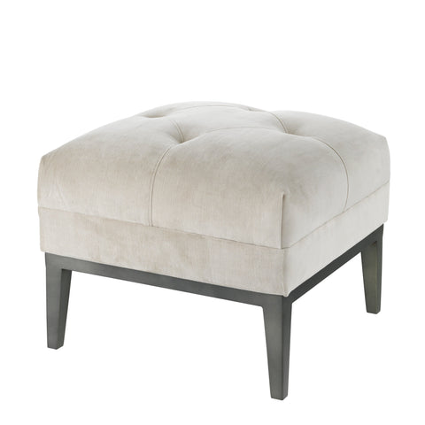 Timeless Minimalist Chesterfield Tufted Pouf Ottoman