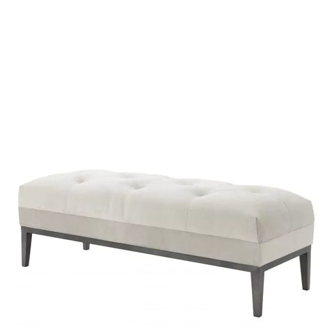 Artful Traditionalist Chesterfield Accent Bench with Tufted Upholstery
