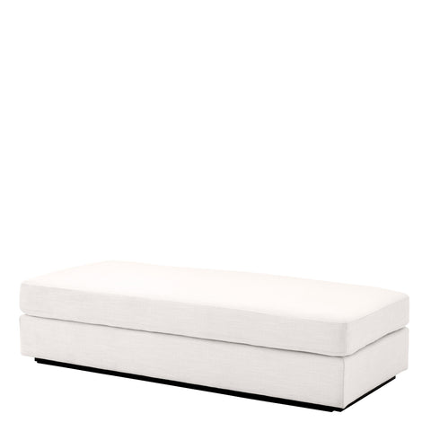 Avalon Timeless Minimalist Pouf Ottoman with Plinth Base