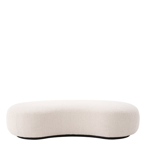 Timeless Minimalist Upholstered Lounge Bench with Plinth Base