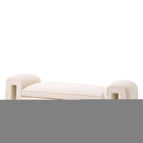 Timeless Minimalist Modern Lounge Bench with Block Feet